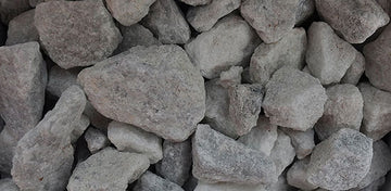 ¾" white stone
